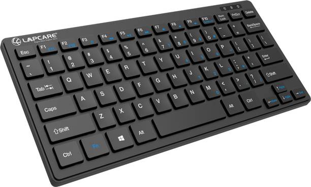 LAPCARE D-Lite + BLK Wireless Laptop-size Laptop Keyboard Compatible with Desktop, Laptop, Mac