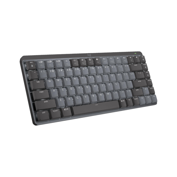 Logitech MX Keys Mini Mechanical Wireless Standard Laptop Keyboard Compatible with Desktop, Laptop, Mac, iPad, Tablet with 12-inch Tablet & Smartphone Slot