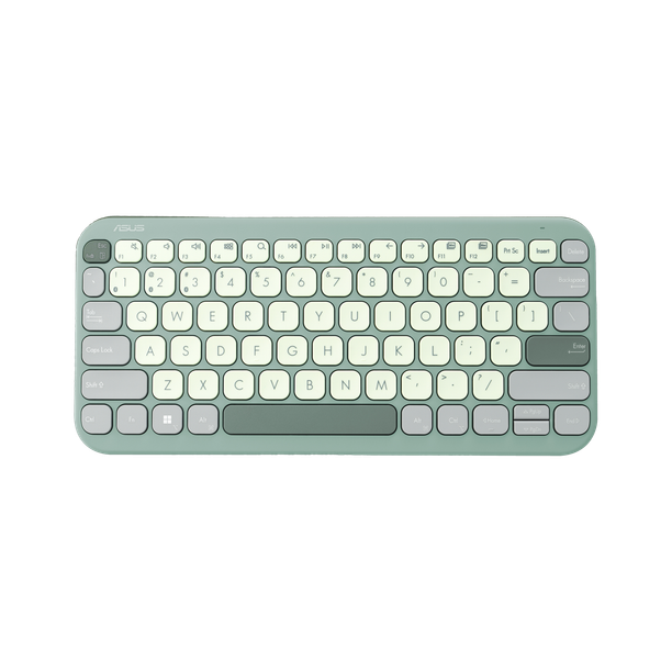 ASUS Marshmallow KW100 Bluetooth Laptop-size Laptop Keyboard Compatible with Desktop, Laptop, Mac, iPad, Tablet Easy to Use,Plug and Play,Quick, Comfy Durable body