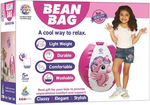RATNA'S Unicorn Leatherette M Chair Kid Bean Bag