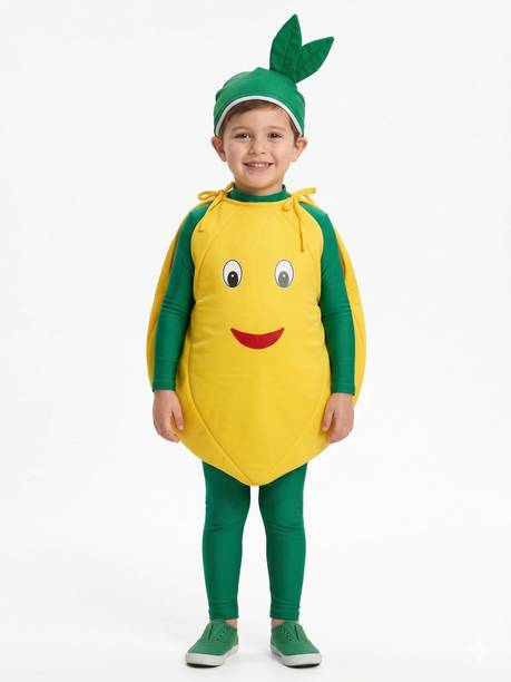 CostumeSphere Mango Fruit Fancy Dress Costume Set for Boys & Girls Kids Costume Wear
