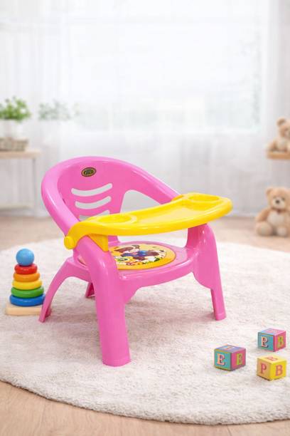 ARLAVYA Premium Baby Chair with Tray and Cushion | High Chair for Baby | Plastic Chair