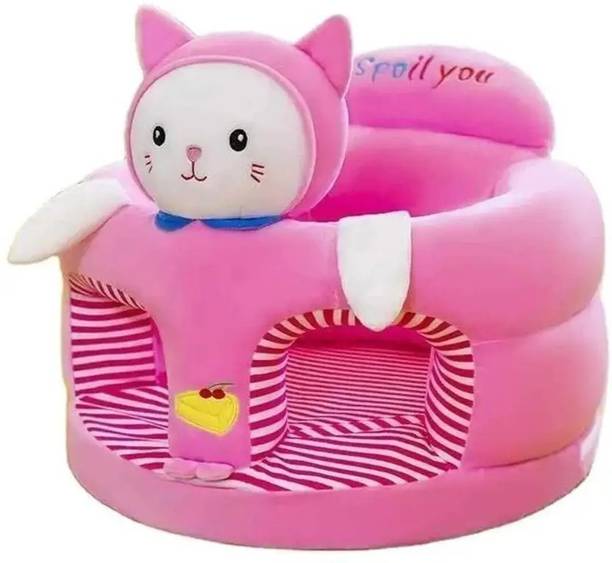 krishna textile Plush Baby Sofa Chair for 0–2 Years | Soft Cartoon Seat with Backrest | 40×40 cm Fabric Sofa
