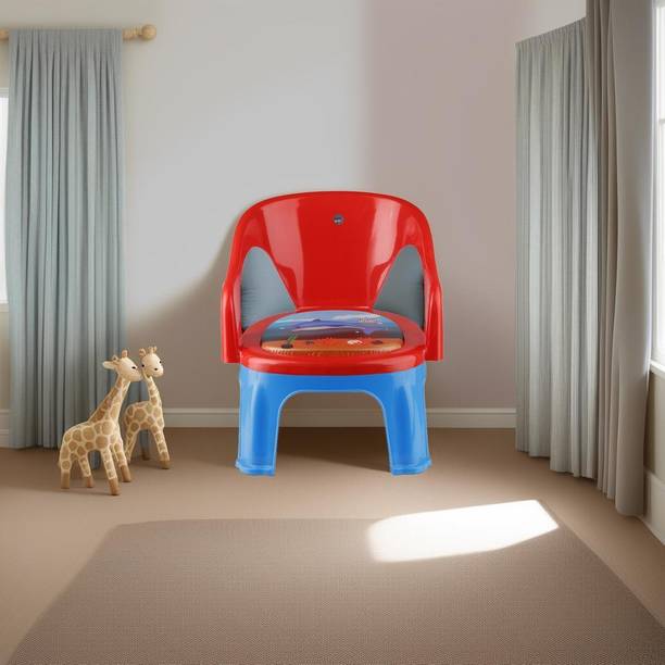 Sukhson India Kids Strong and Durable Plastic Chair with Cushion Base Plastic Chair