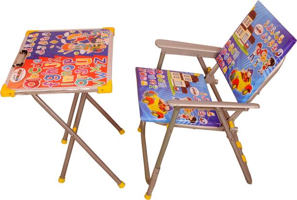 Demya king of steel TABLE CHAIR FOR KIDS (BLUE) Solid wood Desk Chair