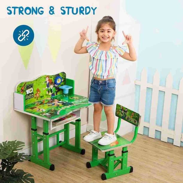 RGTAS TOBY Kids Study Table Baby Desk with Comfortable Seat &High Backrest Metal Desk Metal Desk Chair