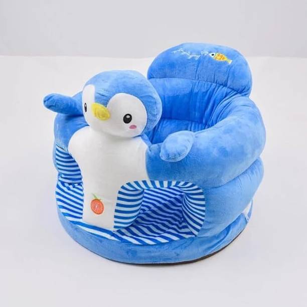 krishna textile Plush Baby Sofa Chair for 0–2 Years | Soft Cartoon Seat with Backrest | 40×40 cm Fabric Sofa