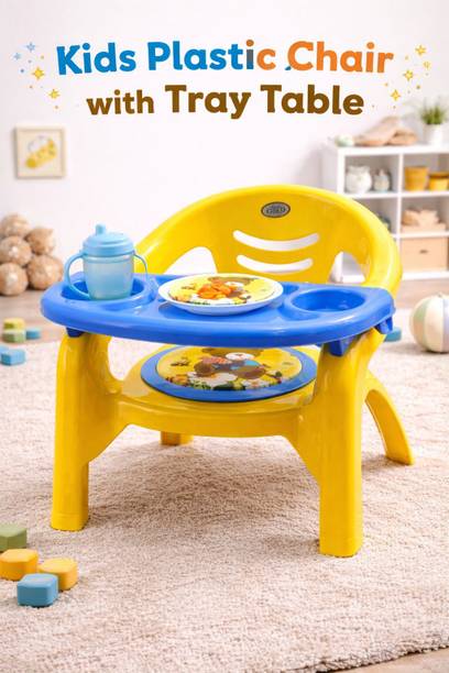 ARLAVYA Plastic Baby/Kid Chair with Removable Tray Plastic Chair