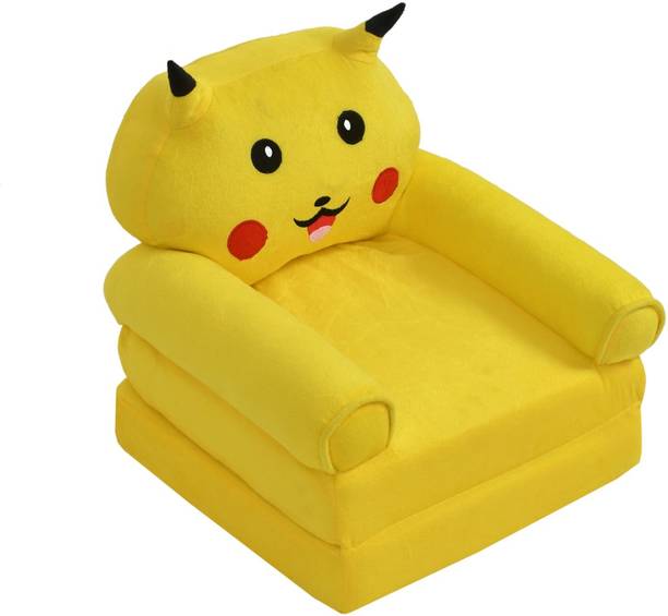 kitchDeco Kids Foldable Sofa Cum Bed 0 to 2 Years Fabric Sofa