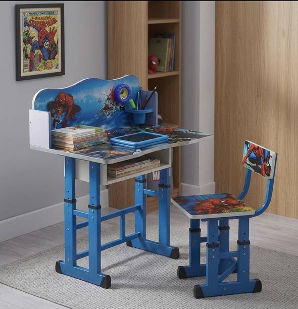 MY LITTLE TOWN Kids study Desk & Chair with Adjustable Height| 5-15 Years |Study table & chair engineered wood Desk Chair