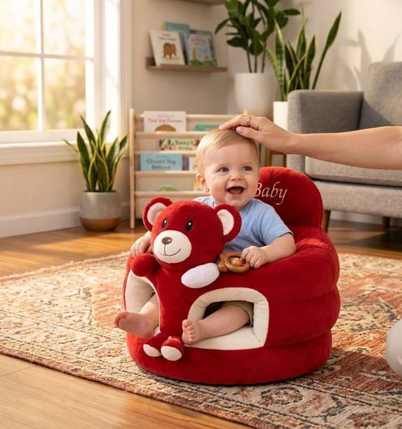 VEERA HOMES Kids Chair for seating Fabric Sofa