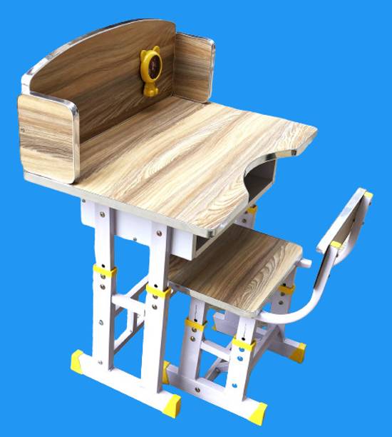 TOBY Kid's Study Table and Chair / Height Adjustable Multifunctional Desk Metal Bench