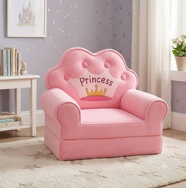 krishna textile Foldable Cartoon Baby Sofa Cum Bed for Kids (0–3 Years) – Soft Fiber Chair Fabric Sofa