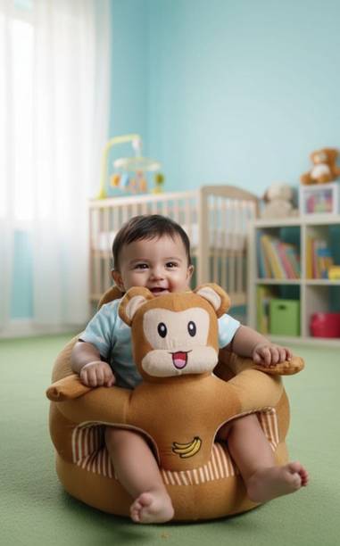 BLENZZA DECO Kids Sitting Rocking Chair (0 to 36 Months) Fabric Sofa