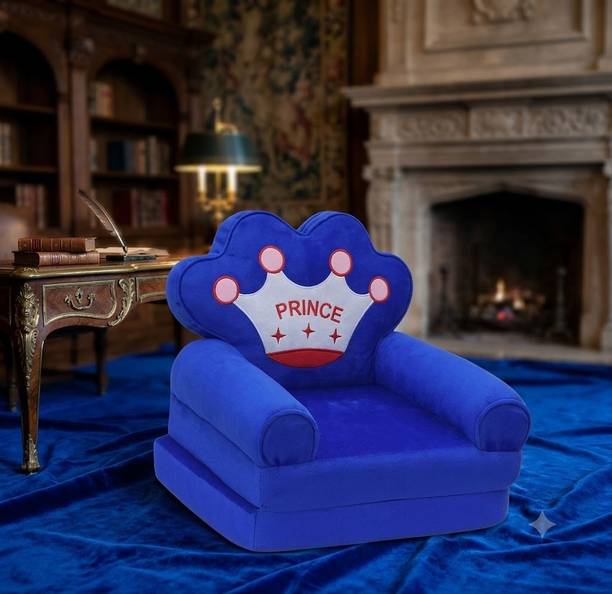 krishna textile Foldable Cartoon Baby Sofa Cum Bed for Kids (0–3 Years) – Soft Fiber Chair Fabric Sofa