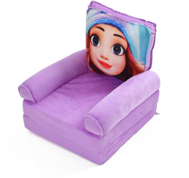 kitchDeco Kids Fold able Sofa Cum Bed 0 to 2 Years Fabric Sofa