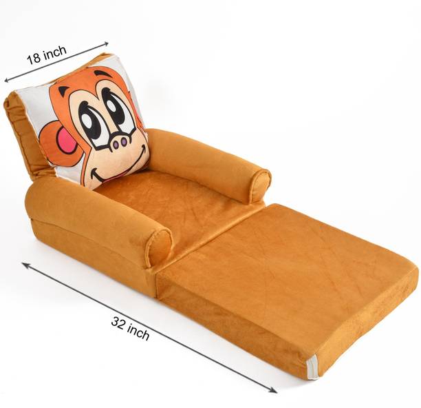 kitchDeco Baby Fold able Sofa Cum Bed 0 to 2 Years Fabric Sofa