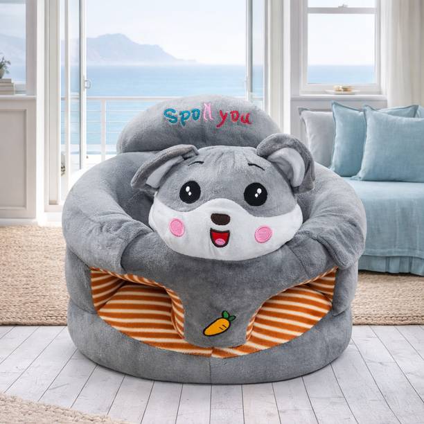 Shree shyam Handloom Plush Baby Sofa Seat or Rocking Chair for Kids | Training Seat (0-2 Years) Fabric Sofa