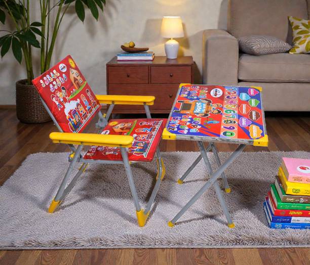 KINGOFTOY kids table chair Solid wood Desk Chair (Finish Color - blue, Pre-assembled) Metal Desk Chair
