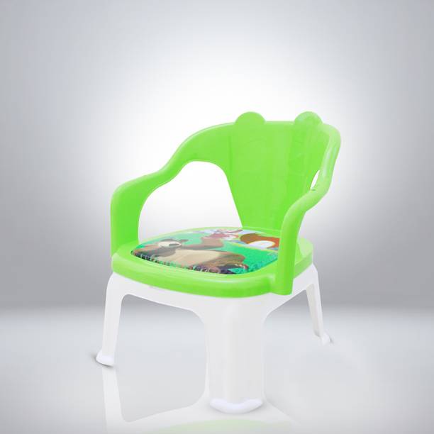 Fun Wheels Fun Wheels Comfortable Kids Plastic Chair for Study, Play & Sitting (Green) Plastic Chair