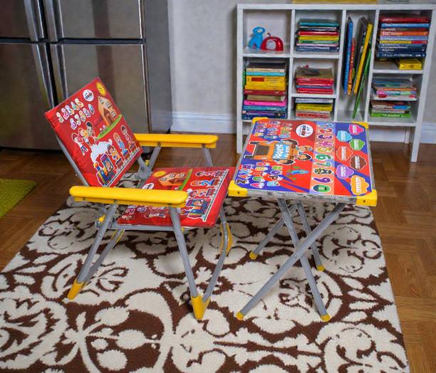 KINGOFTOY kids table chair Solid wood Desk Chair (Finish Color - blue, Pre-assembled) Metal Desk Chair