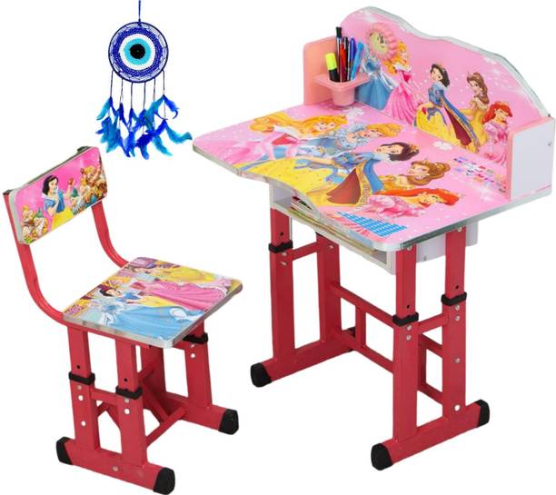 Ahsaka Kids study Table & Chair with Adjustable Height CT61 Metal Desk Chair