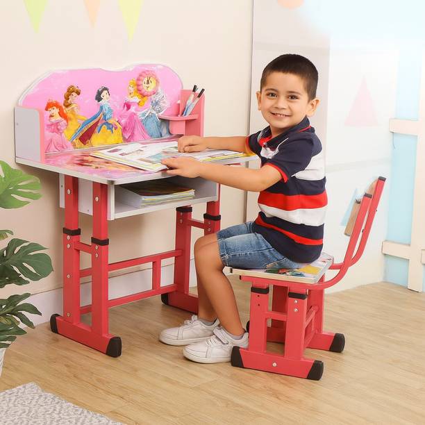 Ahsaka Kids study Table & Chair with Adjustable Height CT61 Metal Desk Chair