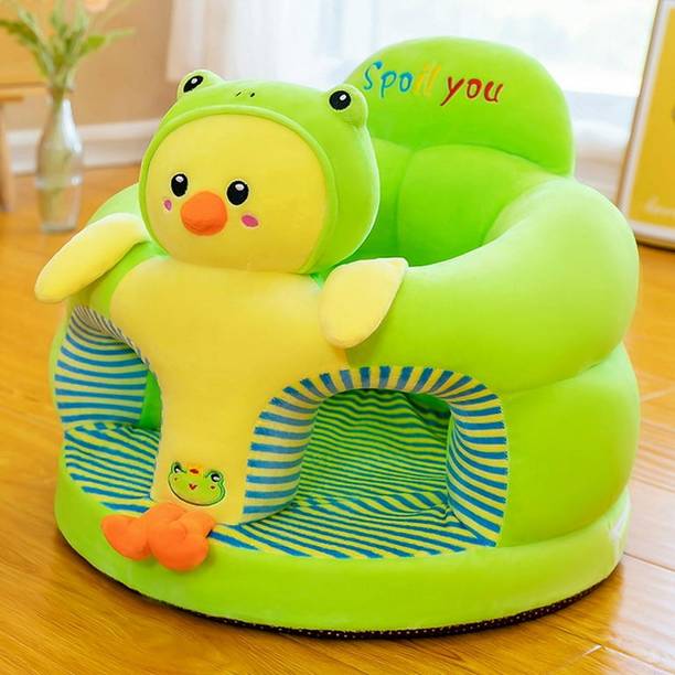 Dhritihandloom Floating Dreams Baby Plush Sofa & Rocking Chair, Green Kitten, Soft Seat 0–2Year Fabric Sofa