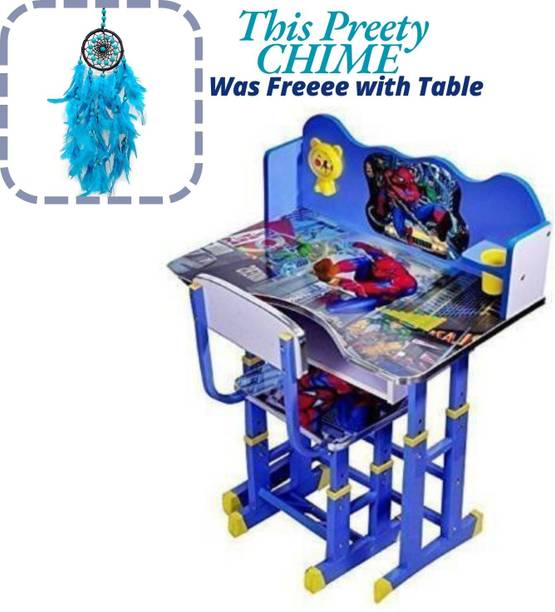 Puci Baby Desk Chair for Kids Study Table Chair with Cartoon Printed & High Backrest Metal Desk Chair