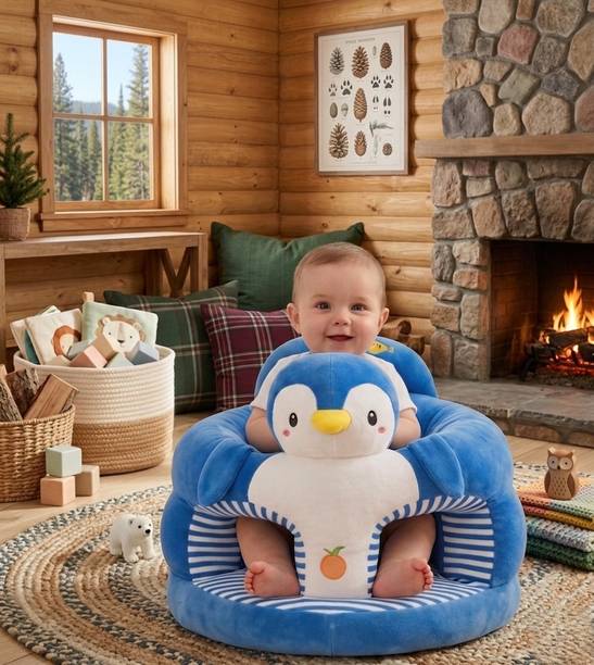 JAGDISH ENTERPRISE Ultra-Soft Kids Plush Sofa Chair – Cozy Mini Couch for Toddlers & Children Fabric Sofa