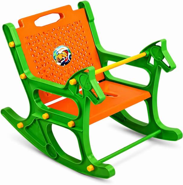 Braintastic Kids Horse Shape Rocker with Backrest & Armrest Plastic Rocking Chair