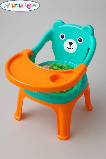 MY LITTLE TOWN Kids Feeding Chair Light Blue 02 | Whistling Cushioned Chair Plastic Chair