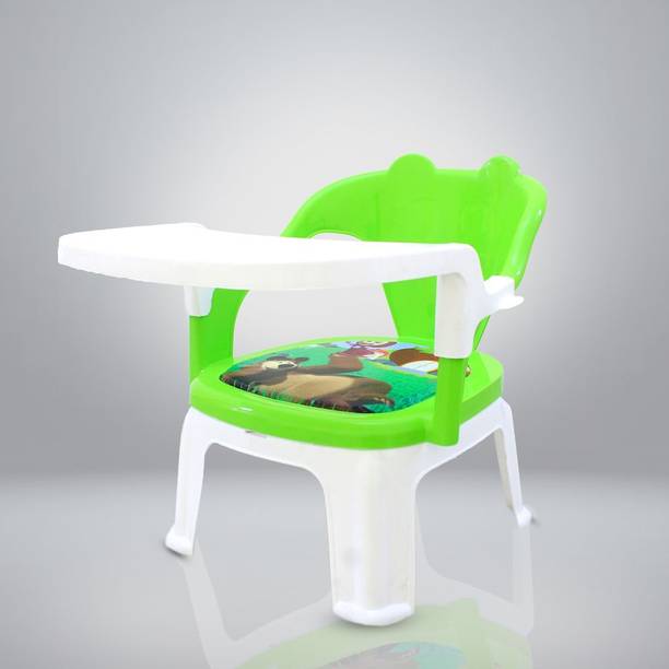 Fun Wheels Fun Wheels Baby Feeding Chair with Removable Tray | Kids Plastic Chair – GREEN Plastic Chair