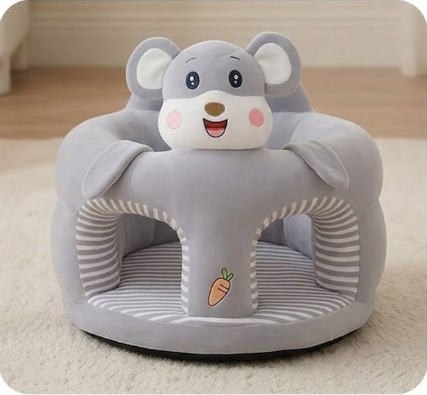 VRD Grey Elephant Kids Plush Sofa Chair Fabric Rocking Chair