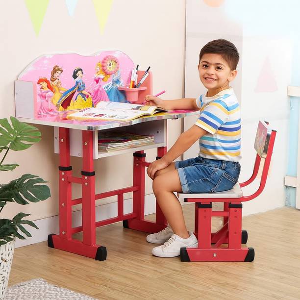 Ahsaka Kids study Table & Chair with Adjustable Height CT61 Metal Desk Chair