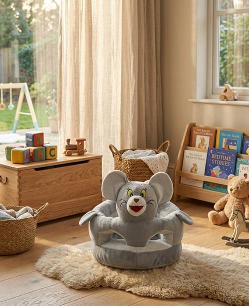 V R TRADERS Baby Sofa For Baby Seating Fabric Sofa