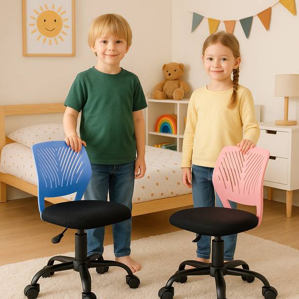 Make My Chairs Joypod Combo Kids Rolling Chair| Cushion Seat | Metal base Plastic Desk Chair