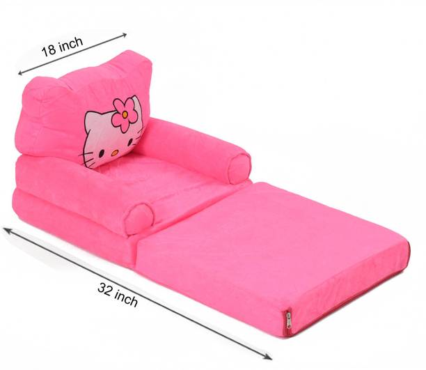 kitchDeco Baby Fold able Sofa Cum Bed 0 to 2 Years Fabric Sofa