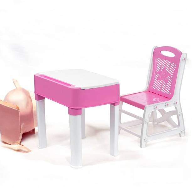 Sumoware Junior Study Table With Chair Set With Storage For Stationary Plastic Chair