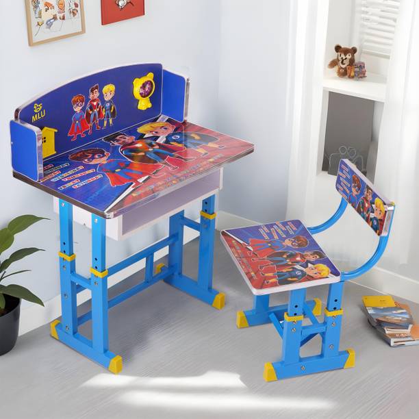 mlu Children Desk/kids study table and chair / Height Adjustable baby desk (Indian) Metal Desk Chair