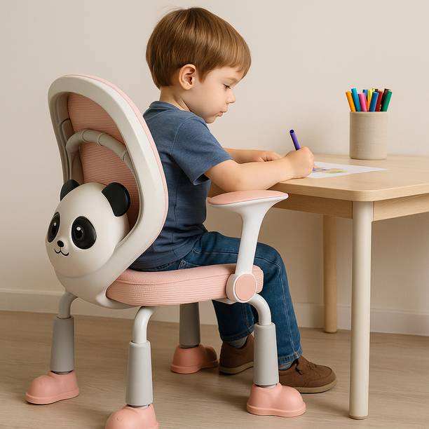 Make My Chairs Cuddle Bear-VC Chair with High Cushion Seat|Flip-Down Armrest Plastic Chair