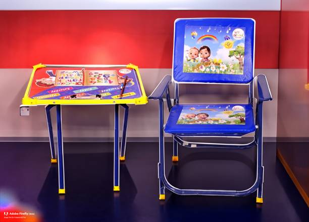 CHHOTA RABBIT TABLECHAIRBLUE3D013 Metal Desk Chair