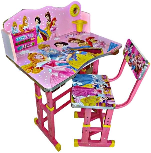 Bhella Kids study Table & Chair with Storage Reck Foldable Plastic Study Table