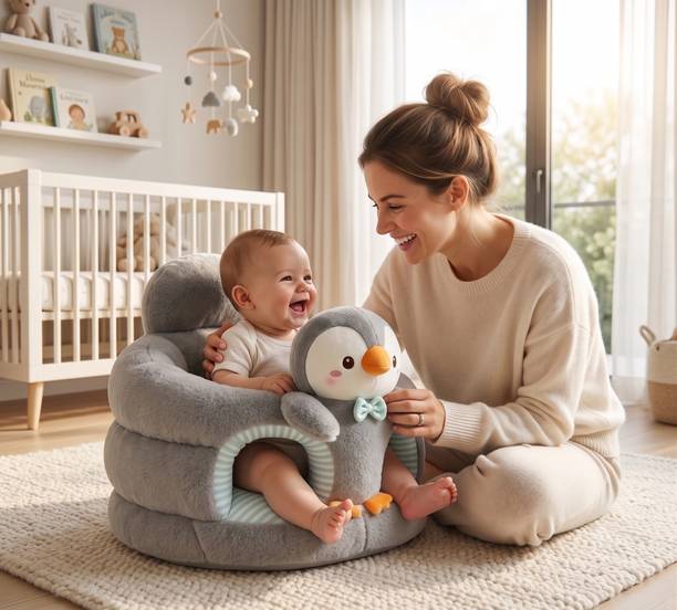 VEERA HOMES Baby Seating Chair Fabric Sofa