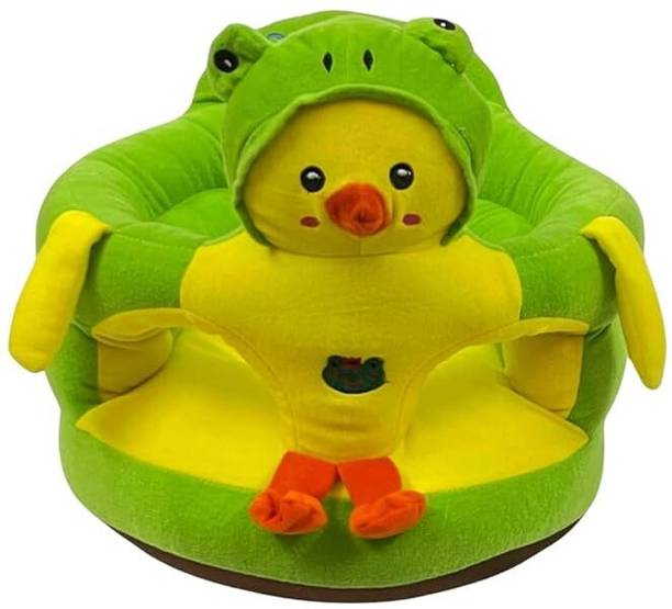 krishna textile Plush Baby Sofa Chair for 0–2 Years | Soft Cartoon Seat with Backrest | 40×40 cm Fabric Sofa