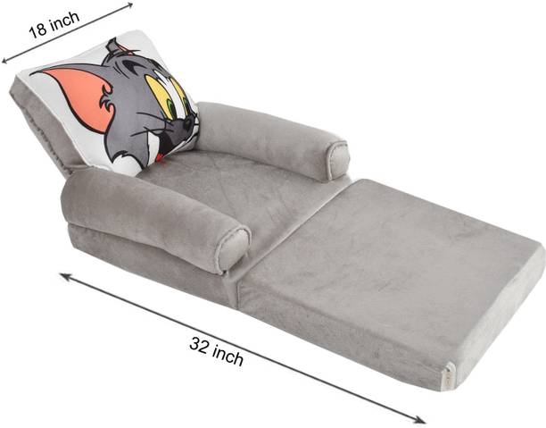 kitchDeco Baby Fold able Sofa Cum Bed 0 to 2 Years Fabric Sofa