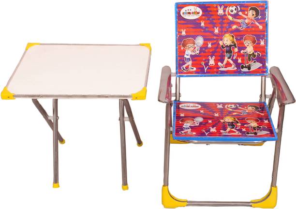 snehatoys study table chair Desk blue For use 2 to 15 years child Solid Wood Desk Chair