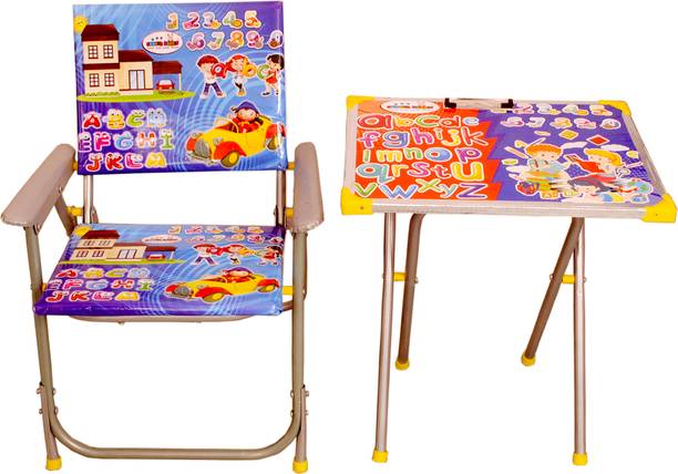 KINGOFTOY kids table chair Solid wood Desk Chair (Finish Color - blue, Pre-assembled) Metal Desk Chair