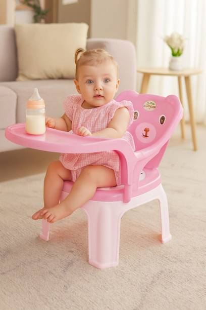 LavRit Baby chair with tray strong & Durable plastic portable chair for kids up to 35kg Plastic Chair