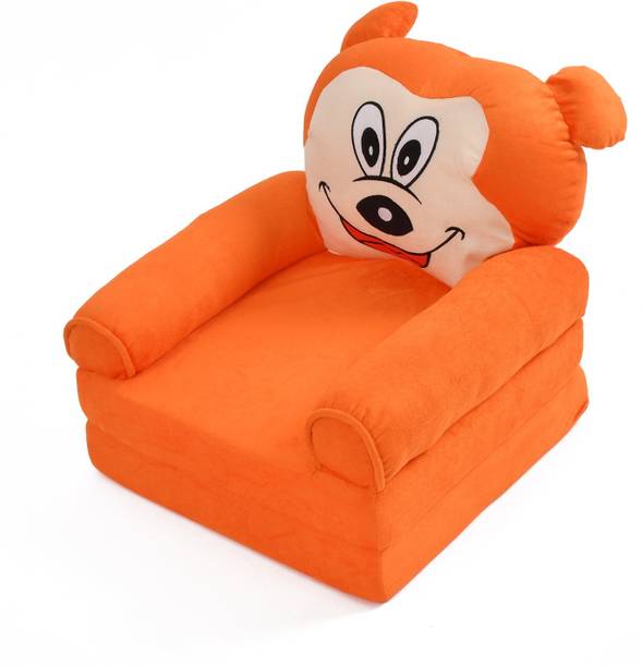 kitchDeco Kids Fold able Sofa Cum Bed 0 to 2 Years Fabric Sofa